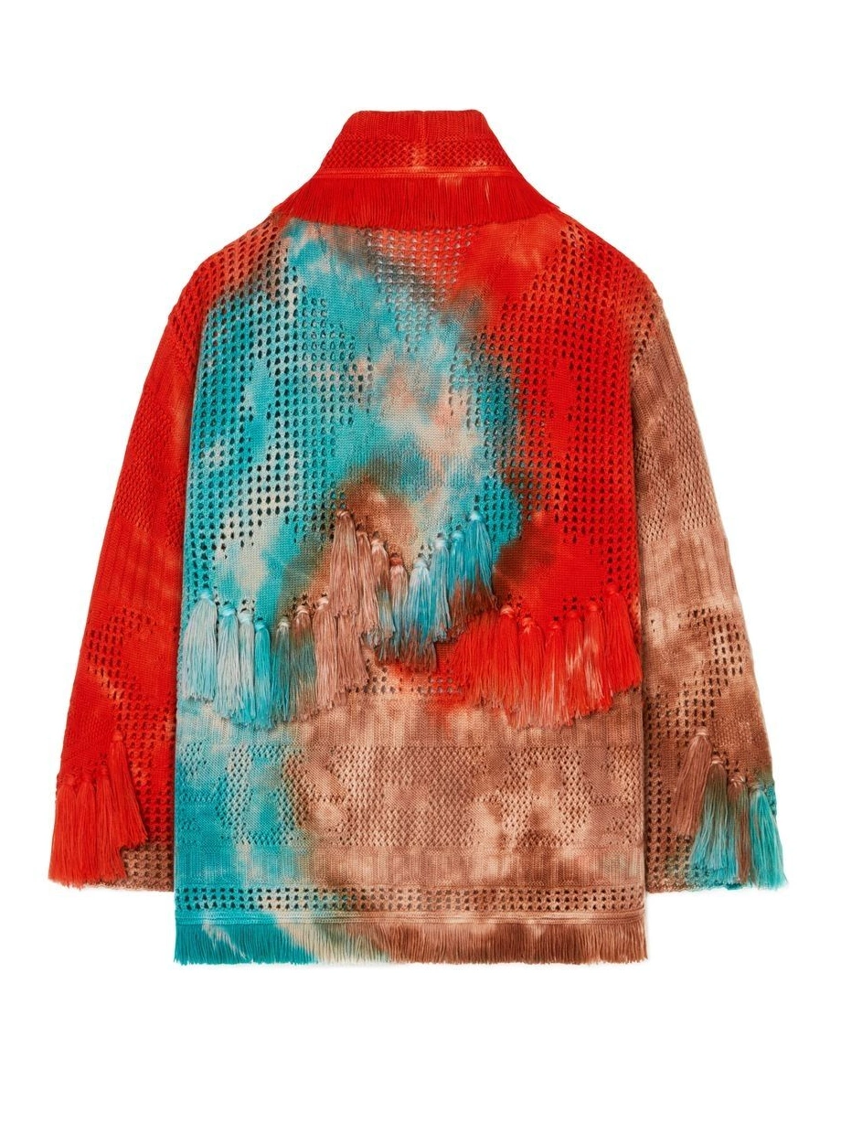 Affordable stud-embellished Alanui virgin-wool Women cardigan 0715